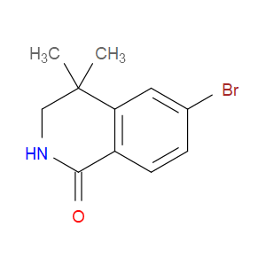 6-BROMO-4,4-DIMETHYL-3,4-DIHYDROISOQUINOLIN-1(2H)-ONE