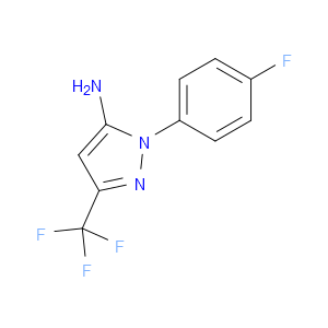1-(4-FLUOROPHENYL)-3-(TRIFLUOROMETHYL)-1H-PYRAZOL-5-AMINE