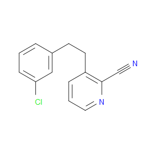 3-[2-(3-CHLOROPHENYL)ETHYL]-2-PYRIDINECARBONITRILE