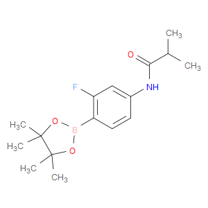 N-[3-FLUORO-4-(4,4,5,5-TETRAMETHYL-1,3,2-DIOXABOROLAN-2-YL)PHENYL]-2-METHYLPROPANAMIDE