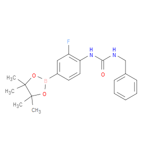 1-BENZYL-3-[2-FLUORO-4-(4,4,5,5-TETRAMETHYL-1,3,2-DIOXABOROLAN-2-YL)PHENYL]UREA