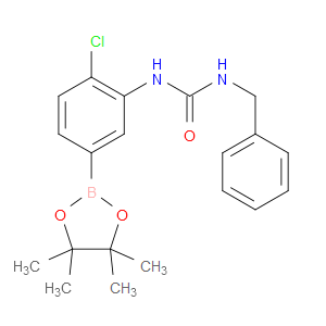 1-BENZYL-3-[2-CHLORO-5-(TETRAMETHYL-1,3,2-DIOXABOROLAN-2-YL)PHENYL]UREA