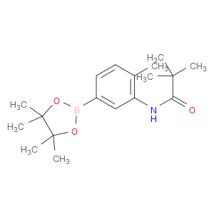 2,2-DIMETHYL-N-[2-METHYL-5-(TETRAMETHYL-1,3,2-DIOXABOROLAN-2-YL)PHENYL]PROPANAMIDE