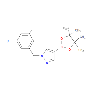 1-(3,5-DIFLUOROBENZYL)-4-(4,4,5,5-TETRAMETHYL-1,3,2-DIOXABOROLAN-2-YL)-1H-PYRAZOLE - Click Image to Close