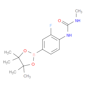1-[2-FLUORO-4-(4,4,5,5-TETRAMETHYL-1,3,2-DIOXABOROLAN-2-YL)PHENYL]-3-METHYLUREA