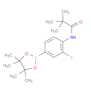 N-[2-FLUORO-4-(4,4,5,5-TETRAMETHYL-1,3,2-DIOXABOROLAN-2-YL)PHENYL]-2,2-DIMETHYLPROPANAMIDE