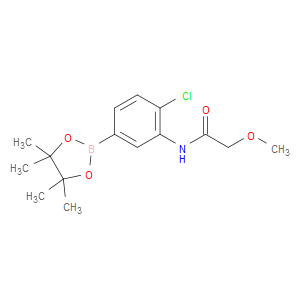 N-[2-CHLORO-5-(TETRAMETHYL-1,3,2-DIOXABOROLAN-2-YL)PHENYL]-2-METHOXYACETAMIDE