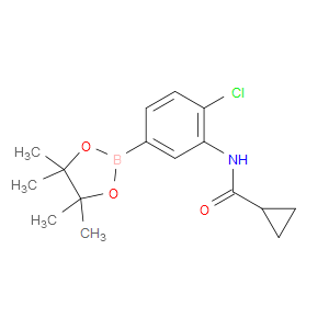 N-[2-CHLORO-5-(TETRAMETHYL-1,3,2-DIOXABOROLAN-2-YL)PHENYL]CYCLOPROPANECARBOXAMIDE