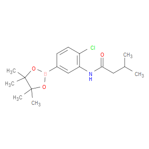 N-[2-CHLORO-5-(TETRAMETHYL-1,3,2-DIOXABOROLAN-2-YL)PHENYL]-3-METHYLBUTANAMIDE