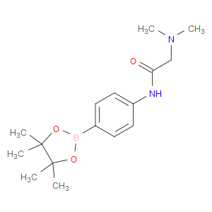 2-(DIMETHYLAMINO)-N-(4-(4,4,5,5-TETRAMETHYL-1,3,2-DIOXABOROLAN-2-YL)PHENYL)ACETAMIDE