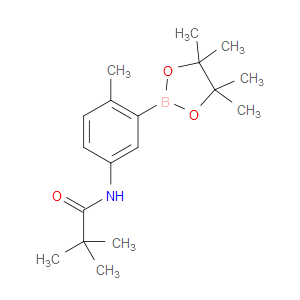 2,2-DIMETHYL-N-[4-METHYL-3-(TETRAMETHYL-1,3,2-DIOXABOROLAN-2-YL)PHENYL]PROPANAMIDE - Click Image to Close