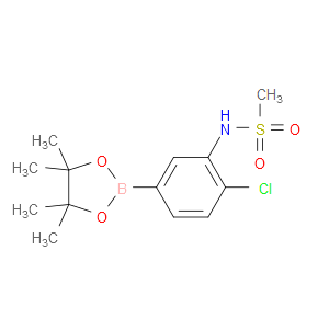 N-[2-CHLORO-5-(4,4,5,5-TETRAMETHYL-1,3,2-DIOXABOROLAN-2-YL)PHENYL]METHANESULFONAMIDE - Click Image to Close