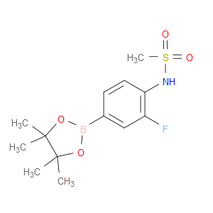 N-(2-FLUORO-4-(4,4,5,5-TETRAMETHYL-1,3,2-DIOXABOROLAN-2-YL)PHENYL)METHANESULFONAMIDE