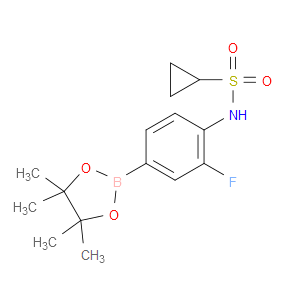 N-[2-FLUORO-4-(4,4,5,5-TETRAMETHYL-1,3,2-DIOXABOROLAN-2-YL)PHENYL]CYCLOPROPANESULFONAMIDE