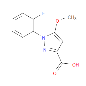 1-(2-FLUOROPHENYL)-5-METHOXY-1H-PYRAZOLE-3-CARBOXYLIC ACID