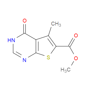 METHYL 5-METHYL-4-OXO-3,4-DIHYDROTHIENO[2,3-D]PYRIMIDINE-6-CARBOXYLATE