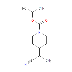 ISOPROPYL 4-(1-CYANOETHYL)PIPERIDINE-1-CARBOXYLATE