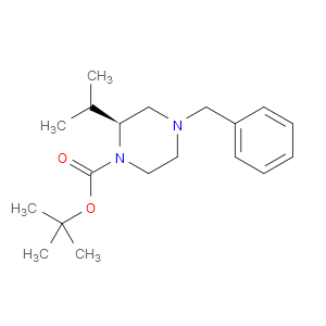 (S)-TERT-BUTYL 4-BENZYL-2-ISOPROPYLPIPERAZINE-1-CARBOXYLATE