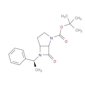 TERT-BUTYL 6-OXO-7-[(1S)-1-PHENYLETHYL]-4,7-DIAZABICYCLO[3.2.0]HEPTANE-4-CARBOXYLATE