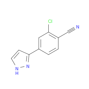 2-CHLORO-4-(1H-PYRAZOL-5-YL)BENZONITRILE