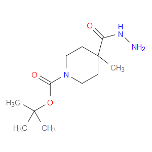 TERT-BUTYL 4-(HYDRAZINECARBONYL)-4-METHYLPIPERIDINE-1-CARBOXYLATE - Click Image to Close