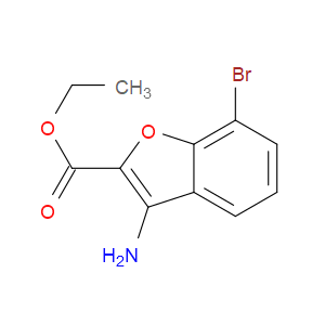 ETHYL 3-AMINO-7-BROMOBENZOFURAN-2-CARBOXYLATE