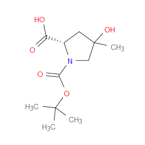 (2S)-1-(TERT-BUTOXYCARBONYL)-4-HYDROXY-4-METHYLPYRROLIDINE-2-CARBOXYLIC ACID - Click Image to Close