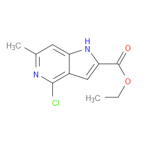ETHYL 4-CHLORO-6-METHYL-1H-PYRROLO[3,2-C]PYRIDINE-2-CARBOXYLATE - Click Image to Close