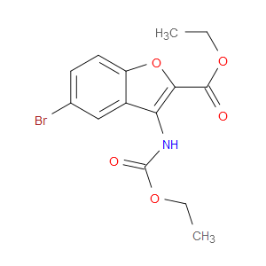 ETHYL 5-BROMO-3-((ETHOXYCARBONYL)AMINO)BENZOFURAN-2-CARBOXYLATE