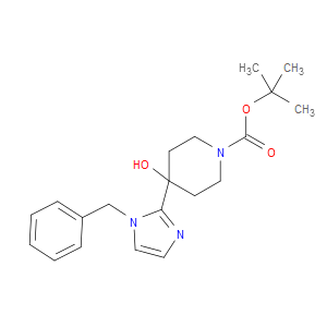 TERT-BUTYL 4-(1-BENZYL-1H-IMIDAZOL-2-YL)-4-HYDROXYPIPERIDINE-1-CARBOXYLATE - Click Image to Close