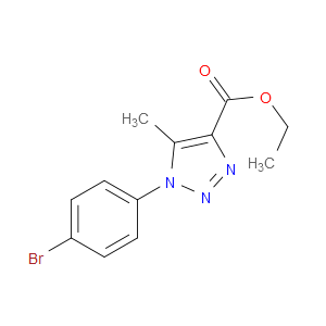 ETHYL 1-(4-BROMOPHENYL)-5-METHYL-1H-1,2,3-TRIAZOLE-4-CARBOXYLATE - Click Image to Close