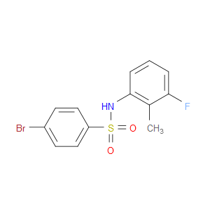 4-BROMO-N-(3-FLUORO-2-METHYLPHENYL)BENZENESULFONAMIDE