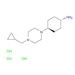 TRANS-4-(4-(CYCLOPROPYLMETHYL)PIPERAZIN-1-YL)CYCLOHEXANAMINE TRIHYDROCHLORIDE