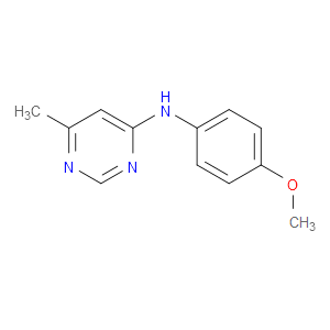 N-(4-METHOXYPHENYL)-6-METHYLPYRIMIDIN-4-AMINE - Click Image to Close