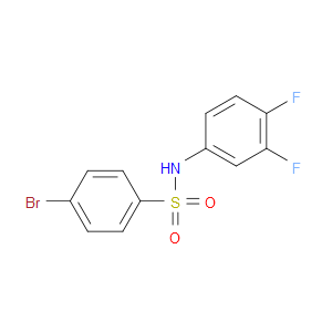 4-BROMO-N-(3,4-DIFLUOROPHENYL)BENZENESULFONAMIDE - Click Image to Close