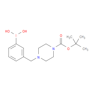 (3-((4-(TERT-BUTOXYCARBONYL)PIPERAZIN-1-YL)METHYL)PHENYL)BORONIC ACID - Click Image to Close