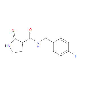 N-(4-FLUOROBENZYL)-2-OXOPYRROLIDINE-3-CARBOXAMIDE