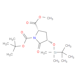 (2S,4S)-1-TERT-BUTYL 2-METHYL 4-((TERT-BUTYLDIMETHYLSILYL)OXY)-5-OXOPYRROLIDINE-1,2-DICARBOXYLATE