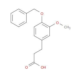 3-METHOXY-4-(BENZYLOXY)-BENZENEPROPANOIC ACID