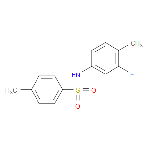 N-(3-FLUORO-4-METHYLPHENYL)-4-METHYL-BENZENESULFONAMIDE