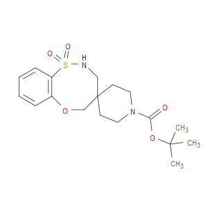 TERT-BUTYL 3,5-DIHYDRO-2H-SPIRO[BENZO[B][1,4,5]OXATHIAZOCINE-4,4-PIPERIDINE]-1-CARBOXYLATE 1,1-DIOXIDE