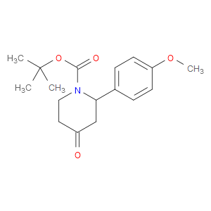 TERT-BUTYL 2-(4-METHOXYPHENYL)-4-OXOPIPERIDINE-1-CARBOXYLATE - Click Image to Close