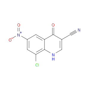 8-CHLORO-4-HYDROXY-6-NITROQUINOLINE-3-CARBONITRILE - Click Image to Close