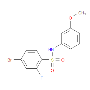 4-BROMO-2-FLUORO-N-(3-METHOXYPHENYL)BENZENESULFONAMIDE - Click Image to Close
