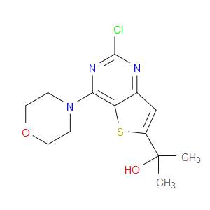 2-(2-CHLORO-4-MORPHOLINOTHIENO[3,2-D]PYRIMIDIN-6-YL)PROPAN-2-OL
