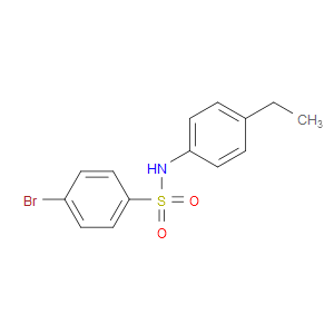 4-BROMO-N-(4-ETHYLPHENYL)BENZENESULFONAMIDE - Click Image to Close
