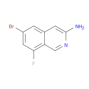 6-BROMO-8-FLUOROISOQUINOLIN-3-AMINE