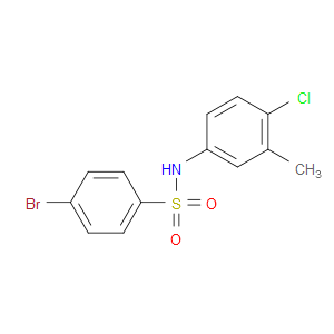 4-BROMO-N-(4-CHLORO-3-METHYLPHENYL)BENZENESULFONAMIDE - Click Image to Close