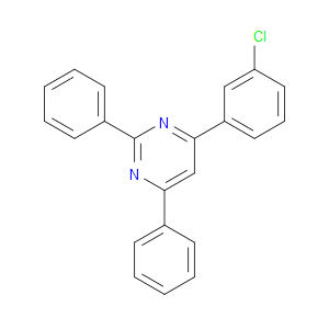4-(3-CHLOROPHENYL)-2,6-DIPHENYLPYRIMIDINE