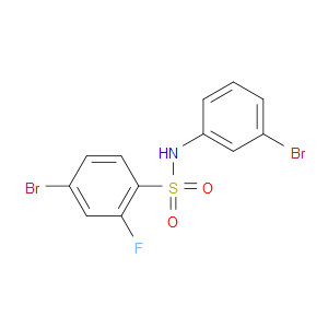 4-BROMO-N-(3-BROMOPHENYL)-2-FLUOROBENZENESULFONAMIDE - Click Image to Close